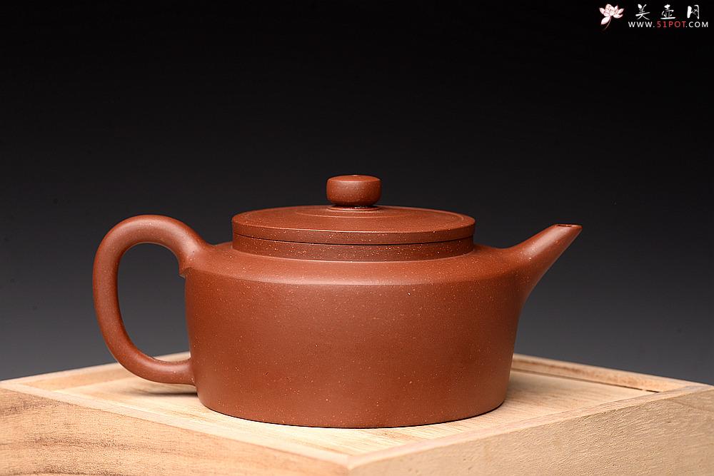 紫砂壶图片：路达丙申全手新作 线条挺拔 单片拍打成型 性价比高 圆璧 - 美壶网