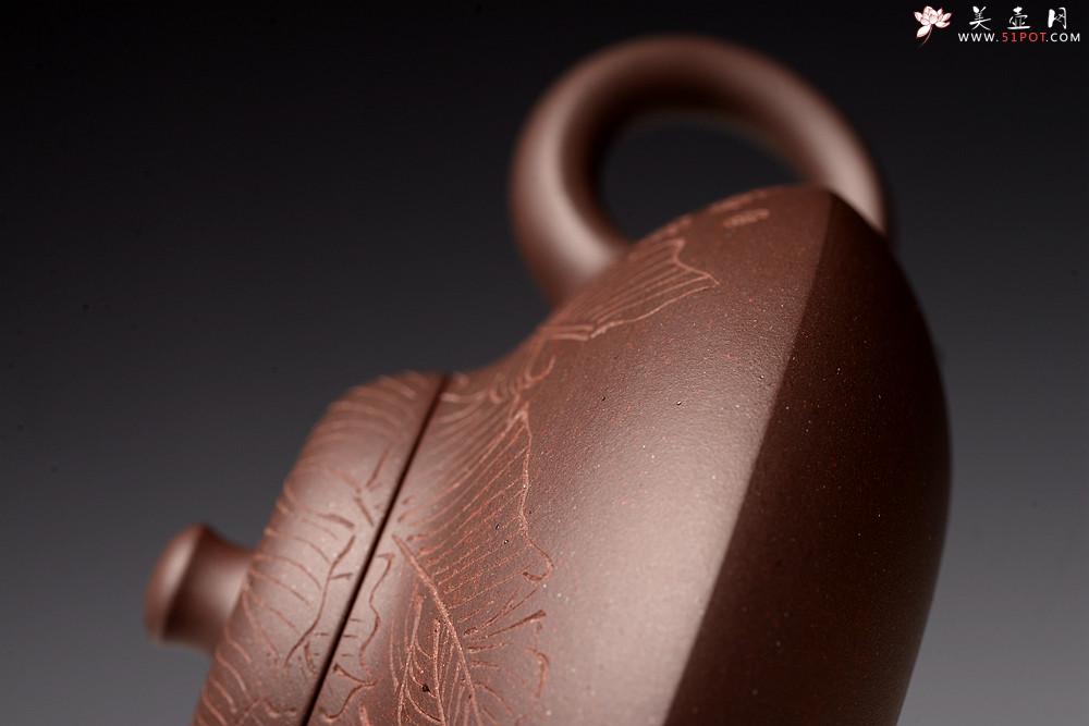 紫砂壶图片：邵春良丙申年 经典作品 曼生合欢 甚得古意 高温四号井紫泥  - 美壶网