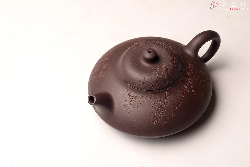 紫砂壶图片：邵春良丙申年 经典作品 曼生合欢 甚得古意 高温四号井紫泥  - 美壶网