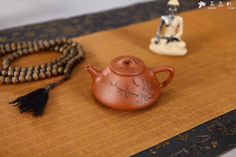 紫砂壶图片：全手优美俊秀小石瓢 - 美壶网