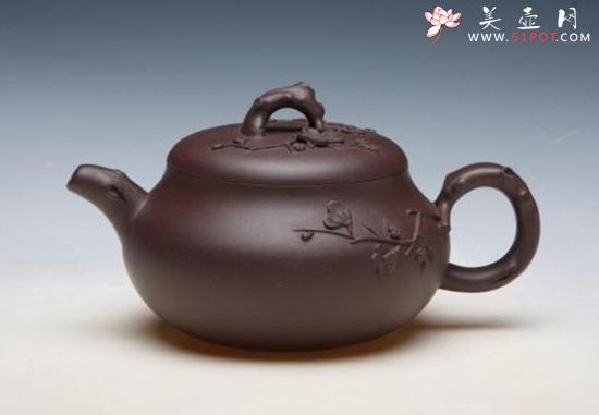 紫砂壶图片：咏梅 - 美壶网