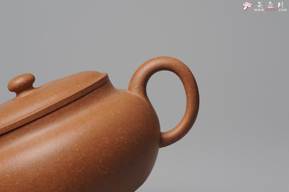 紫砂壶图片：全手工新作柿花 桂花泥 大口实用 - 美壶网