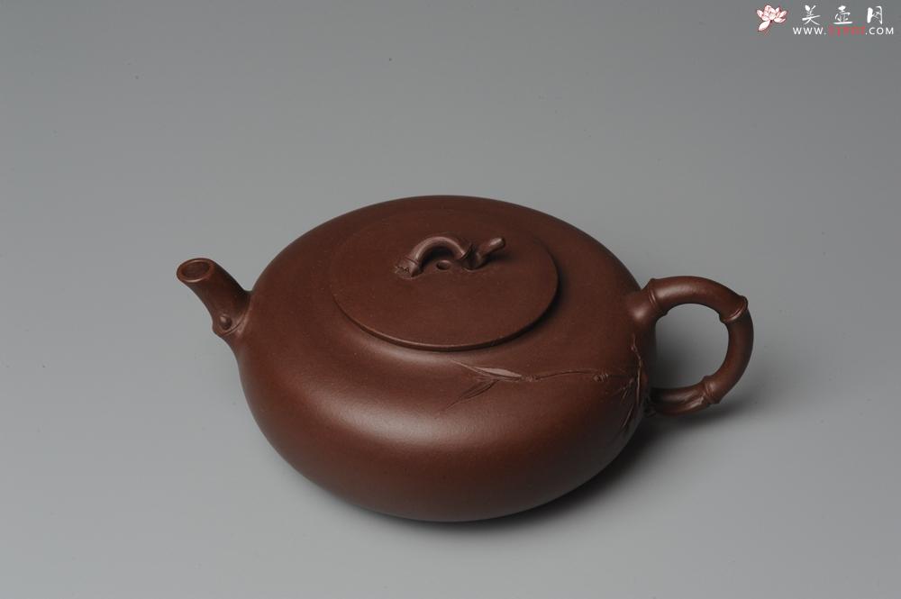 紫砂壶图片：原创全手工紫竹 收藏佳作 - 美壶网
