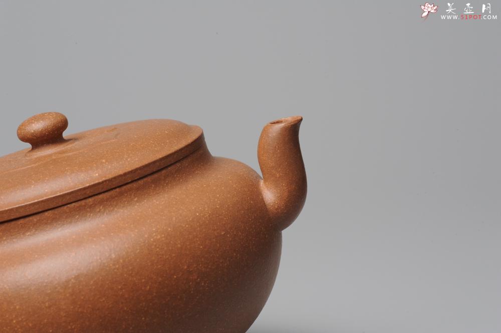 紫砂壶图片：全手工新作柿花 桂花泥 大口实用 - 美壶网