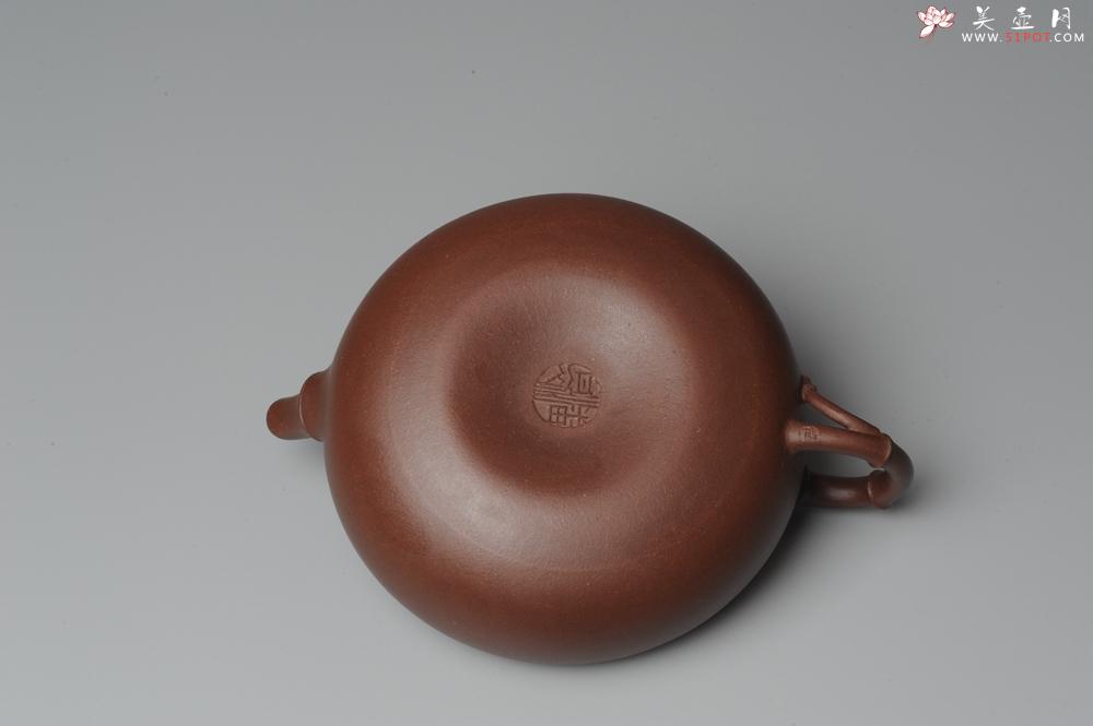 紫砂壶图片：原创全手工紫竹 收藏佳作 - 美壶网