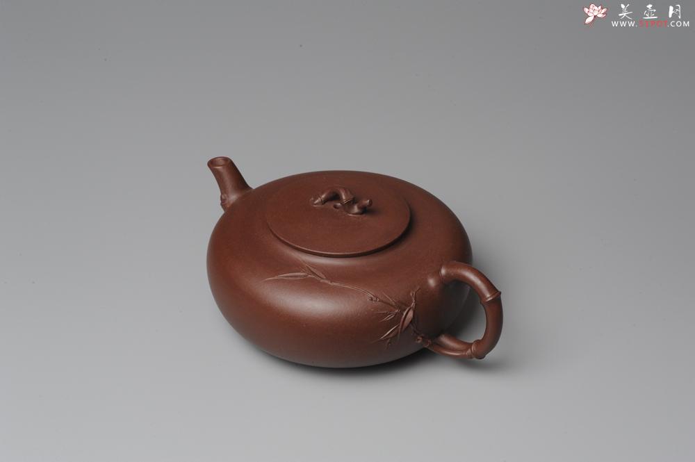 紫砂壶图片：原创全手工紫竹 收藏佳作 - 美壶网
