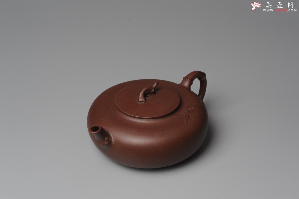 紫砂壶图片：原创全手工紫竹 收藏佳作 - 美壶网