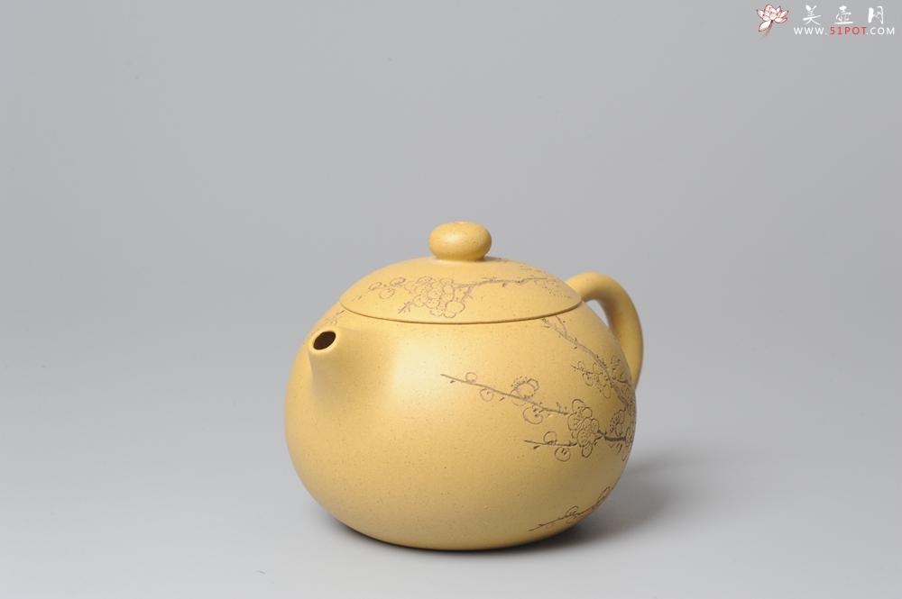 紫砂壶图片：助工袁德波精心装饰梅花 双助工联袂西施壶 - 美壶网