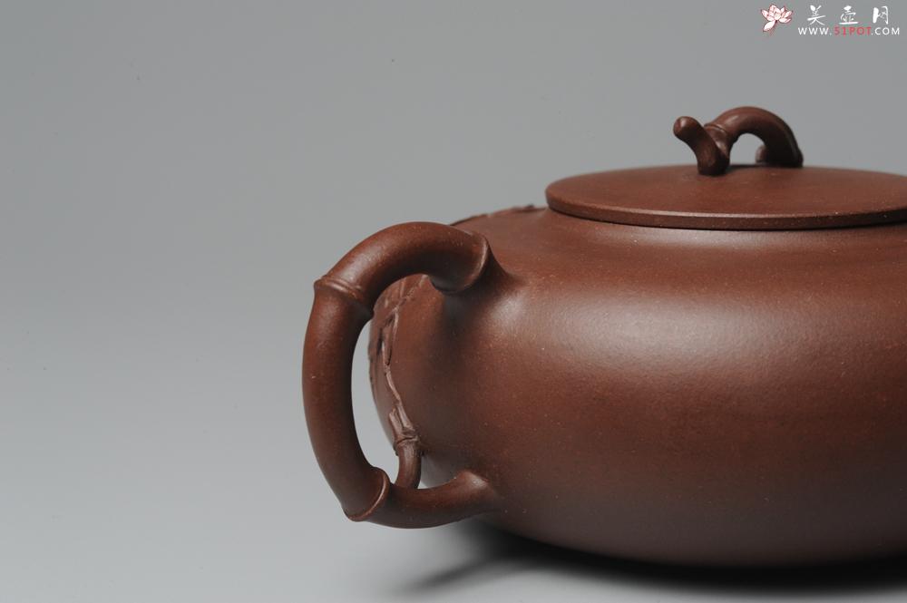 紫砂壶图片：原创全手工紫竹 收藏佳作 - 美壶网