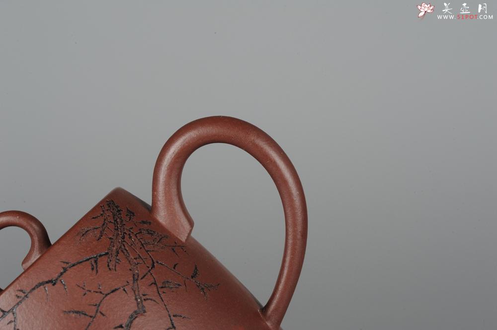 紫砂壶图片：全手工舍得套组 采用优质龙血砂泥料 助工袁德波精心装饰花鸟 - 美壶网