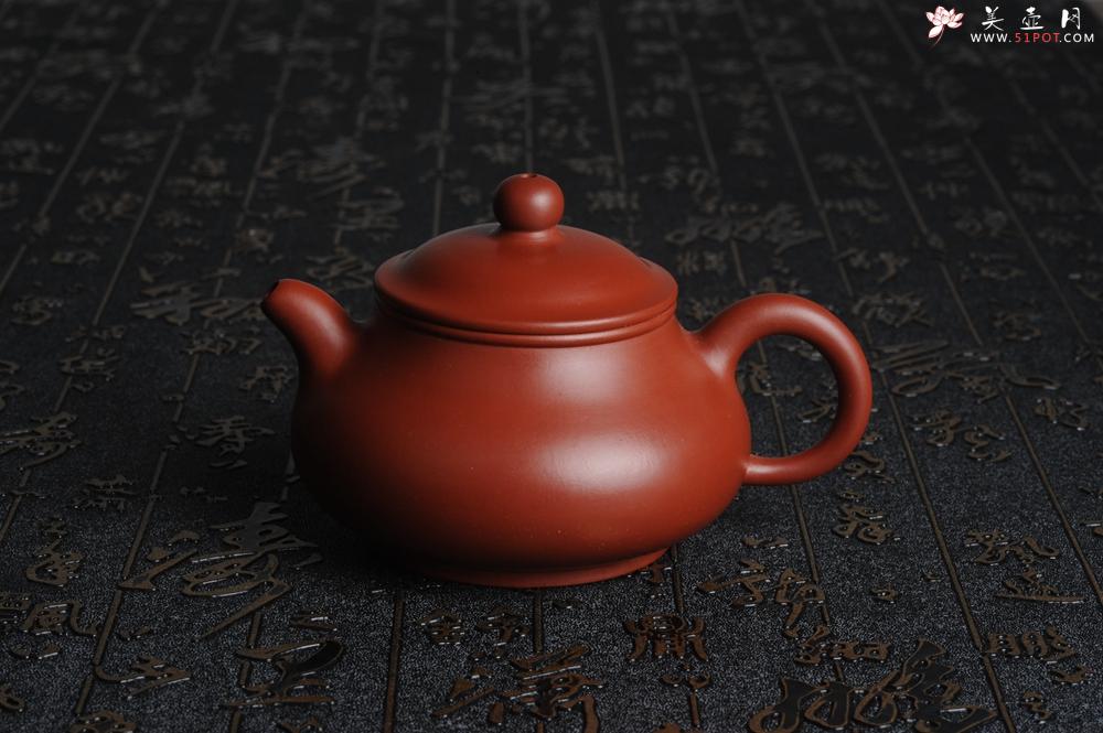 紫砂壶图片：美壶特惠 大红袍朱泥 非铁红色素泥 潘壶 - 美壶网