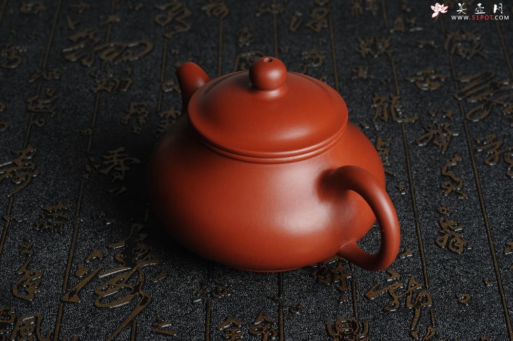 紫砂壶图片：美壶特惠 大红袍朱泥 非铁红色素泥 潘壶 - 美壶网