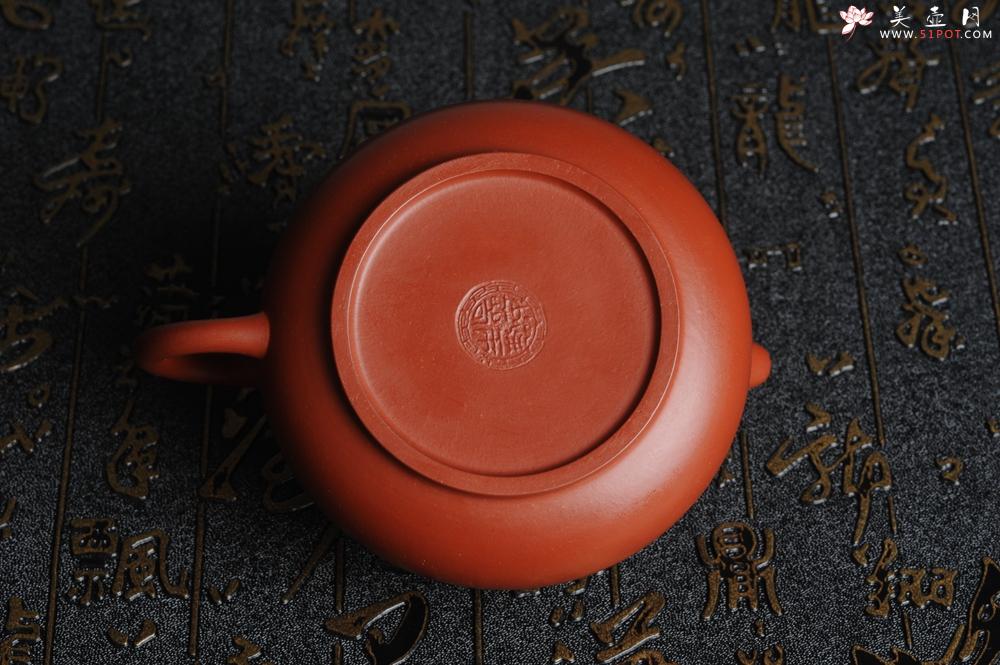 紫砂壶图片：美壶特惠 大红袍朱泥 非铁红色素泥 潘壶 - 美壶网
