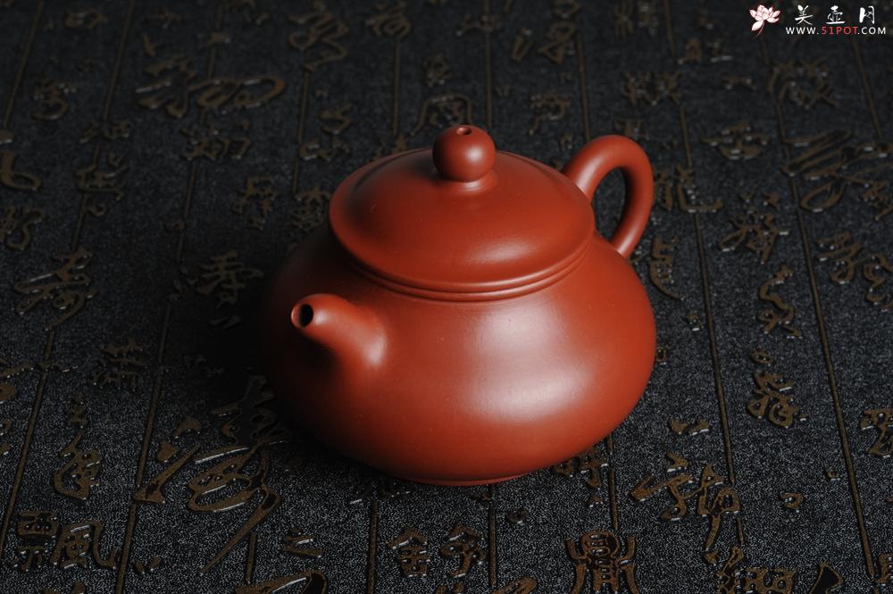 紫砂壶图片：美壶特惠 大红袍朱泥 非铁红色素泥 潘壶 - 美壶网