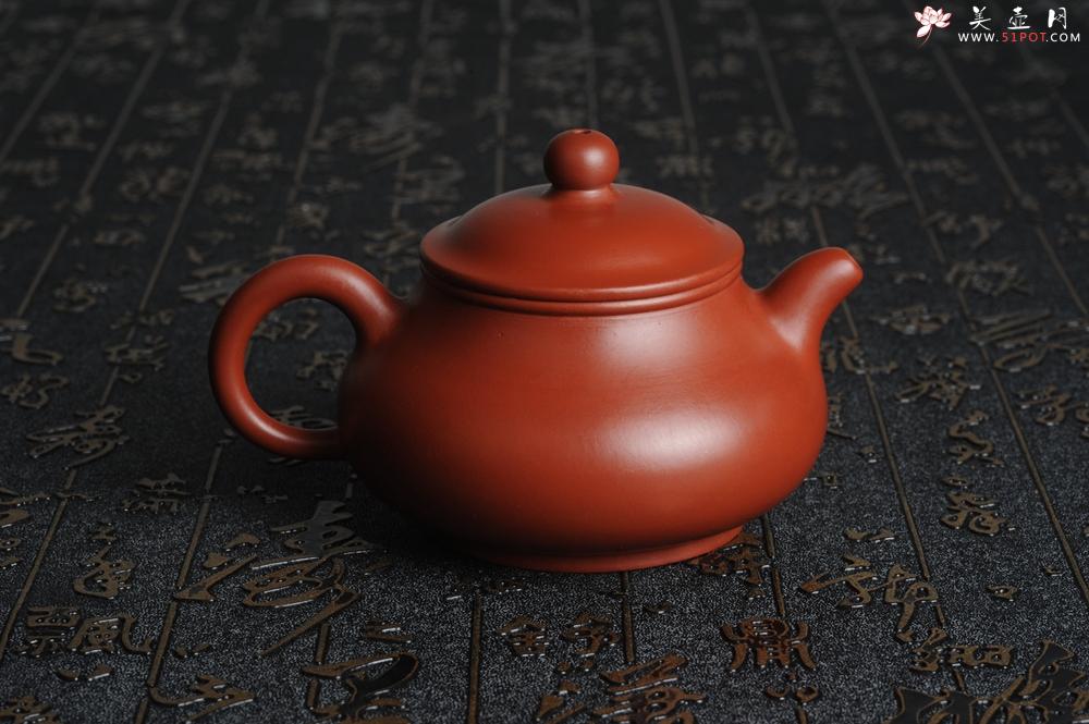 紫砂壶图片：美壶特惠 大红袍朱泥 非铁红色素泥 潘壶 - 美壶网