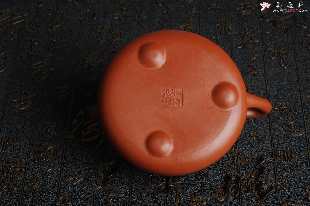 紫砂壶图片：百分百全手工优质朱泥石瓢壶 - 美壶网