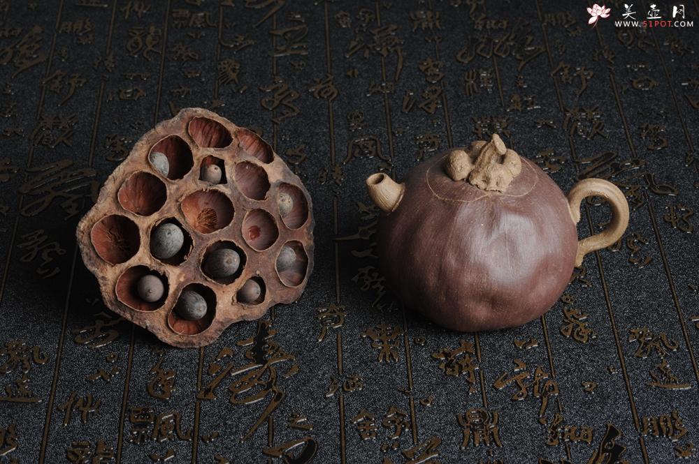 紫砂壶图片：全手工仿生花货 山竹 - 美壶网