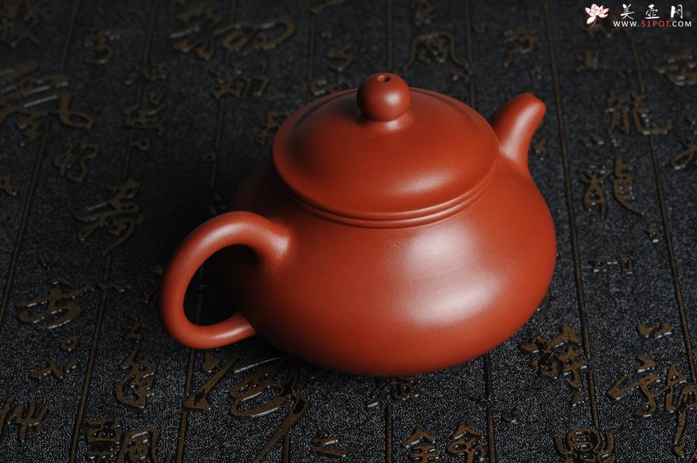 紫砂壶图片：美壶特惠 大红袍朱泥 非铁红色素泥 潘壶 - 美壶网