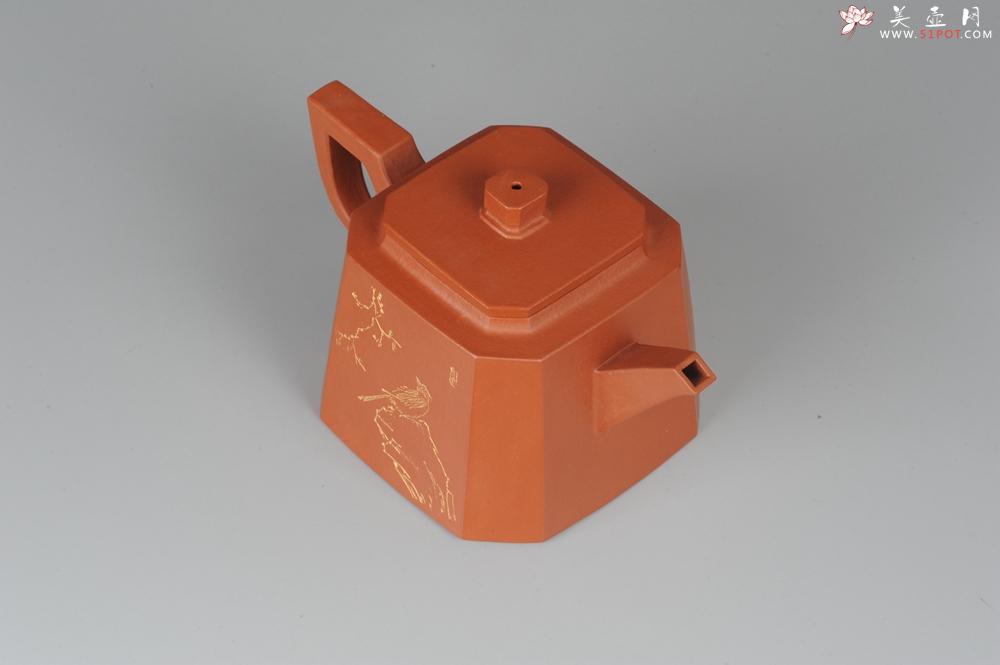 紫砂壶图片：线条优美 文气十足 全手工四方玉鼎 - 美壶网