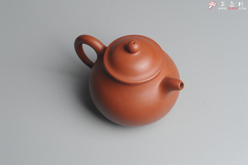 紫砂壶图片：全手工小红泥端庄秀美潘壶 - 美壶网