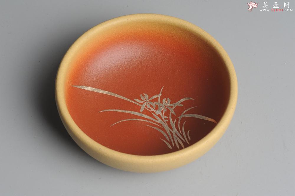 紫砂壶图片:美杯特惠 描银文气梅兰竹菊一套(4只) - 美壶网