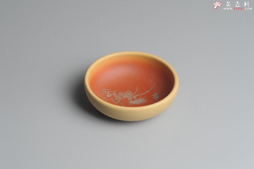 紫砂壶图片:美杯特惠 描银文气梅兰竹菊一套(4只) - 美壶网