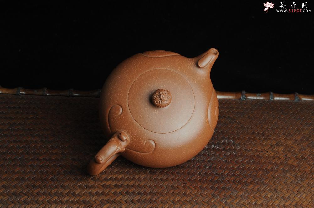 紫砂壶图片：美壶特惠 优质降坡泥龙凤呈祥 寓意吉祥 嵌盖难度大 - 美壶网