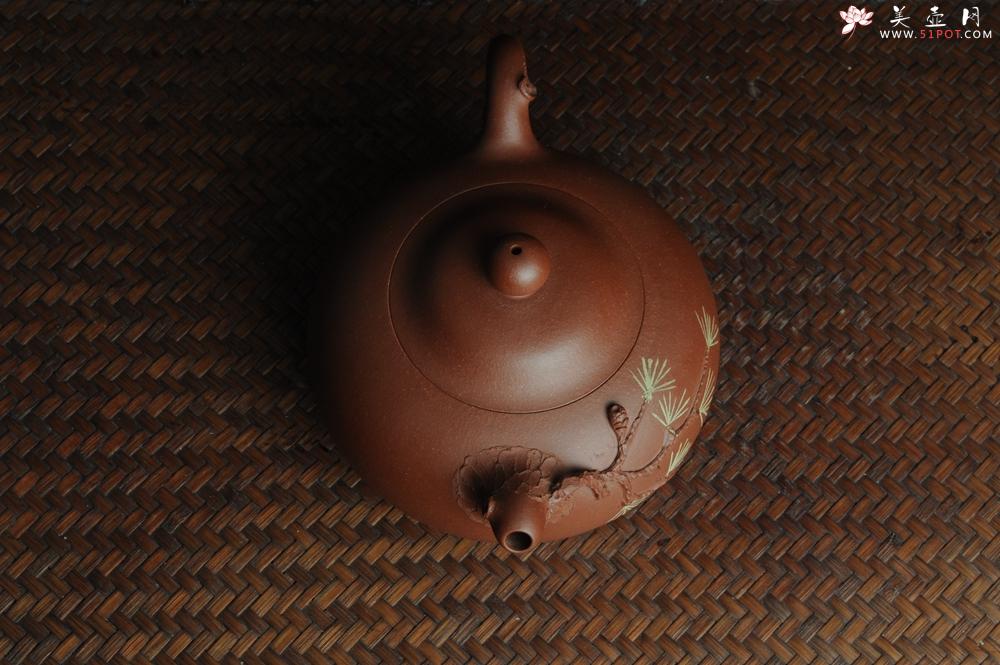 紫砂壶图片：美壶特惠 小花货松针玉乳 - 美壶网