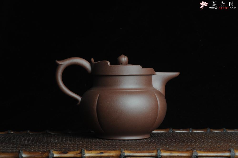 紫砂壶图片：饱满浑厚 全手僧帽 精工佳作 嵌盖难度大 - 美壶网