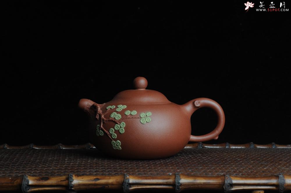 紫砂壶图片：美壶特惠 小花货松花玉乳 - 美壶网