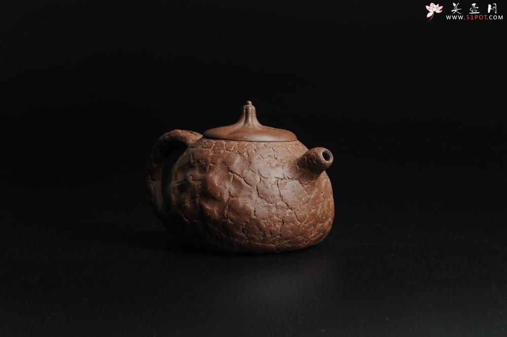 紫砂壶图片：全手工一手壶 瓜蒂龚春壶 小巧可爱 - 美壶网