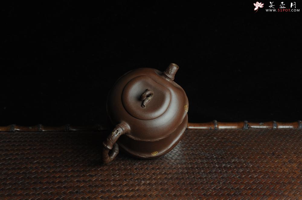 紫砂壶图片：口盖有难度 别具心意 清趣逸品~ 原创全手斑竹 - 美壶网