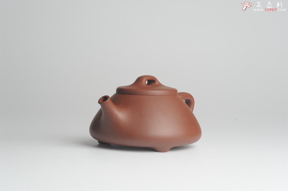 紫砂壶图片：美壶特惠 优质紫泥心舟石瓢 - 美壶网