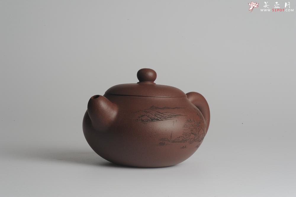 紫砂壶图片：美壶特惠 做工精致山水道洪圆珠 饱满漂亮 出水暴爽  - 美壶网