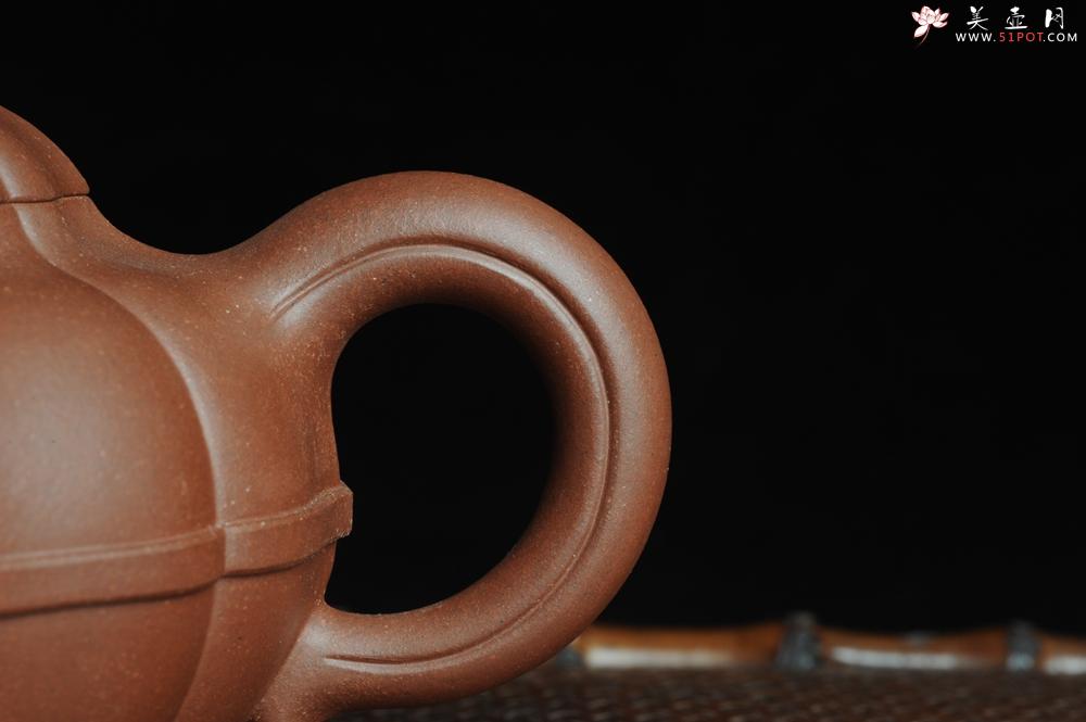 紫砂壶图片：全手工精品合菱 筋囊力作 难度大 - 美壶网