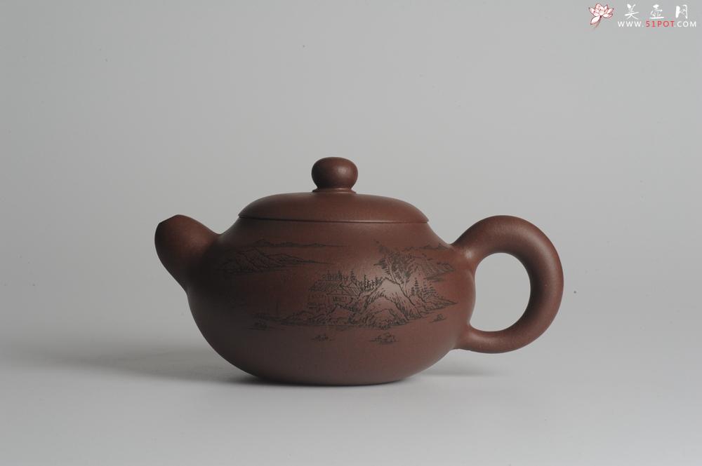 紫砂壶图片：美壶特惠 做工精致山水道洪圆珠 饱满漂亮 出水暴爽  - 美壶网