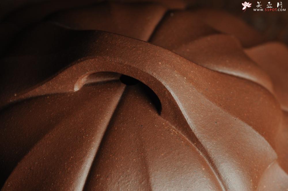 紫砂壶图片：全手工精品合菱 筋囊力作 难度大 - 美壶网