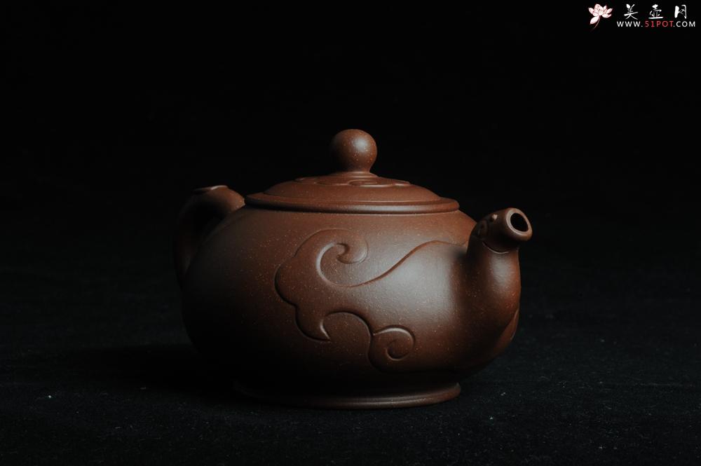 紫砂壶图片：美壶特惠 原创祥云纳福壶 - 美壶网