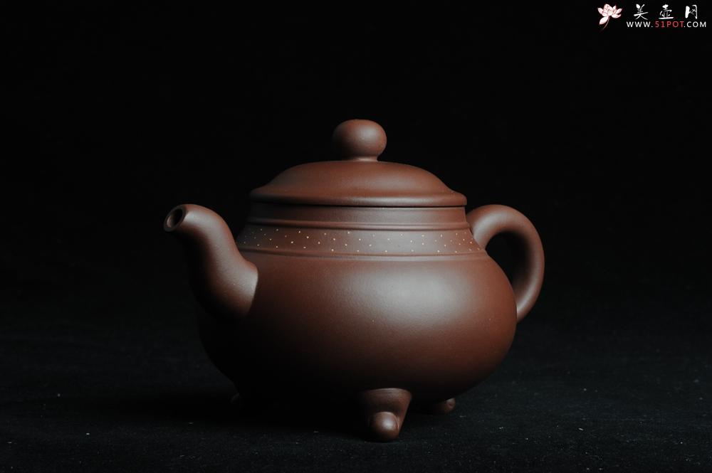 紫砂壶图片：美壶特惠三足鼎立玉鼎壶 做工精致 - 美壶网