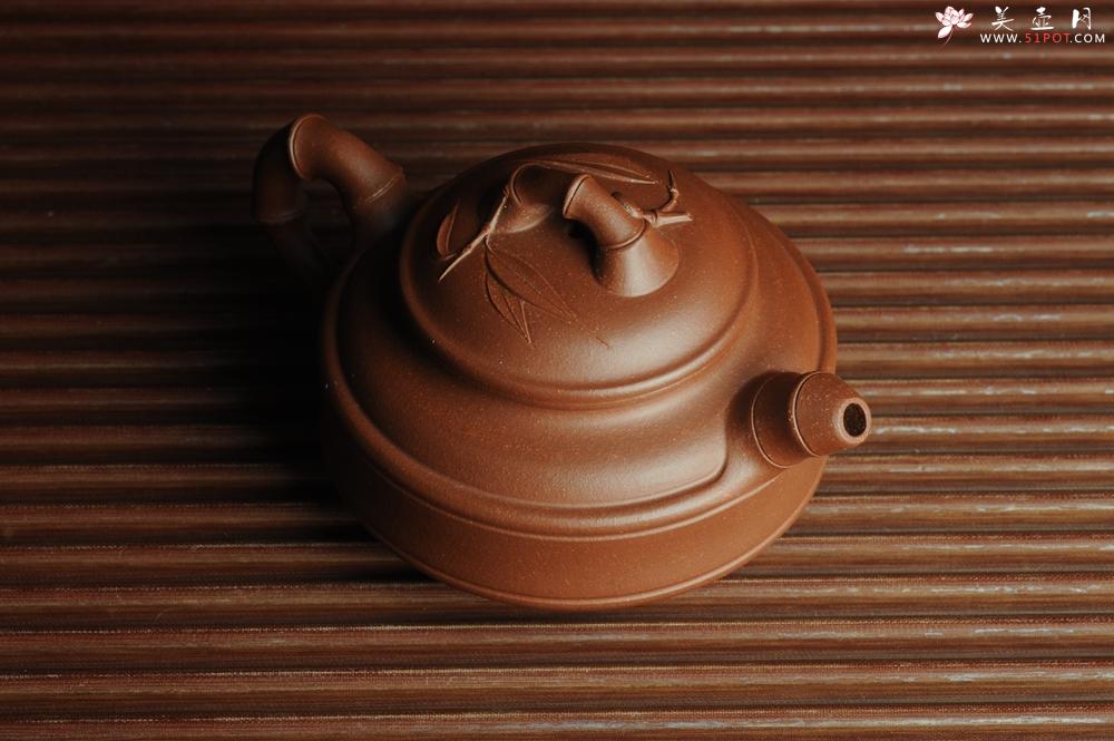紫砂壶图片:美壶特惠 优质紫泥双线竹鼓 - 美壶网
