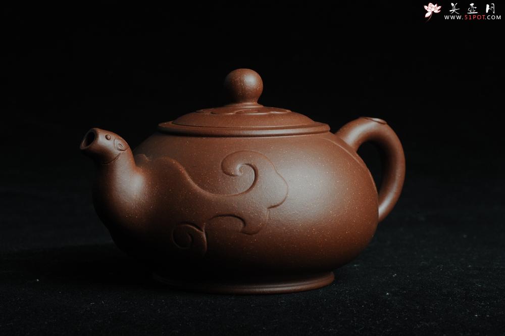 紫砂壶图片：美壶特惠 原创祥云纳福壶 - 美壶网