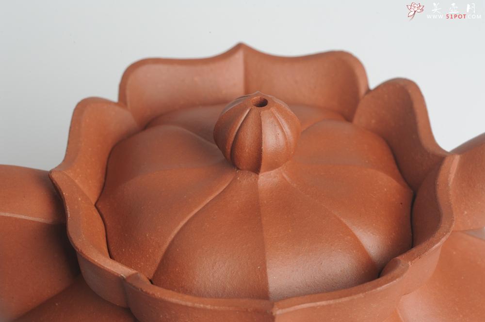 紫砂壶图片：优质清水泥精品莲花僧帽 难度大 线条干净利落 - 美壶网