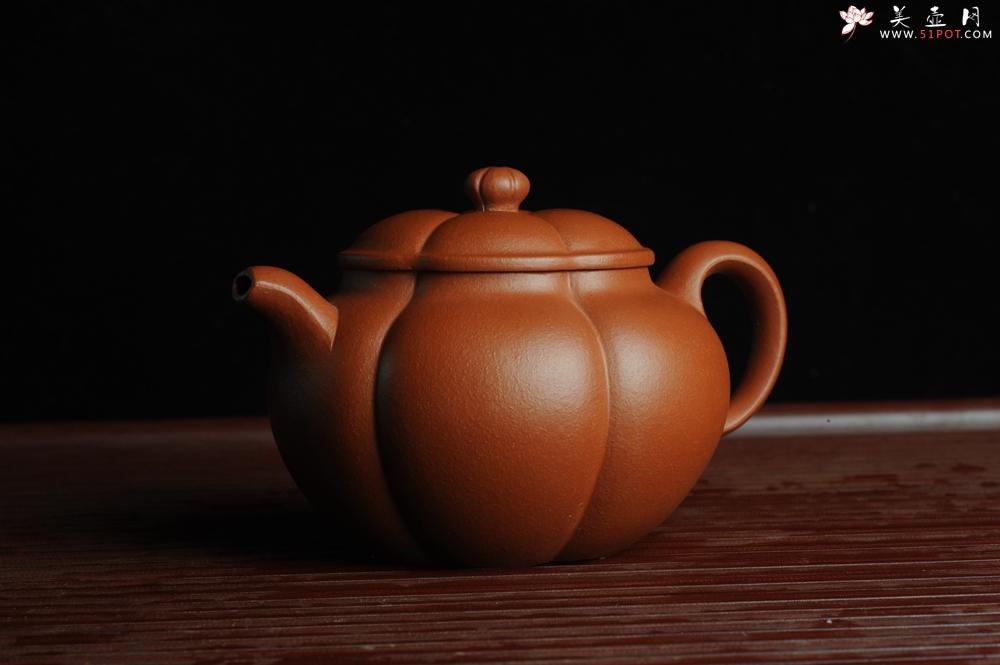紫砂壶图片：美壶特惠 优质朱泥筋囊器漠上花开 做工精致 仅此一只 - 美壶网