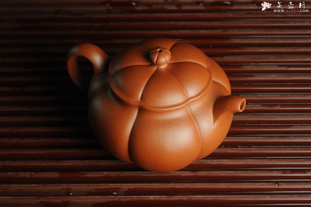 紫砂壶图片：美壶特惠 优质朱泥筋囊器漠上花开 做工精致 仅此一只 - 美壶网