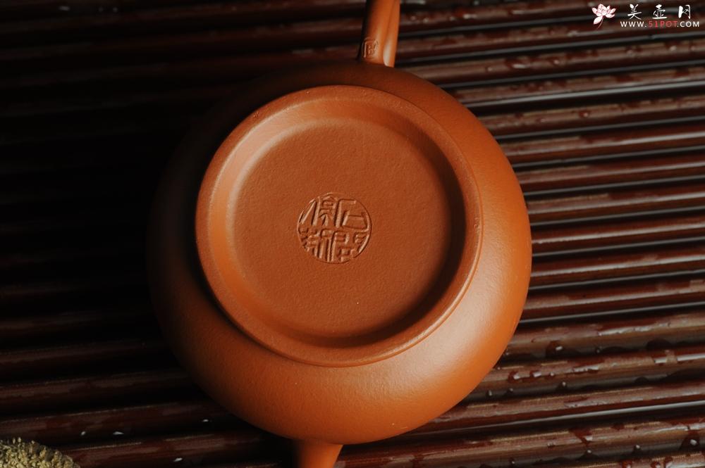 紫砂壶图片：优质赵庄朱泥 全手工潘壶 端庄秀雅 - 美壶网