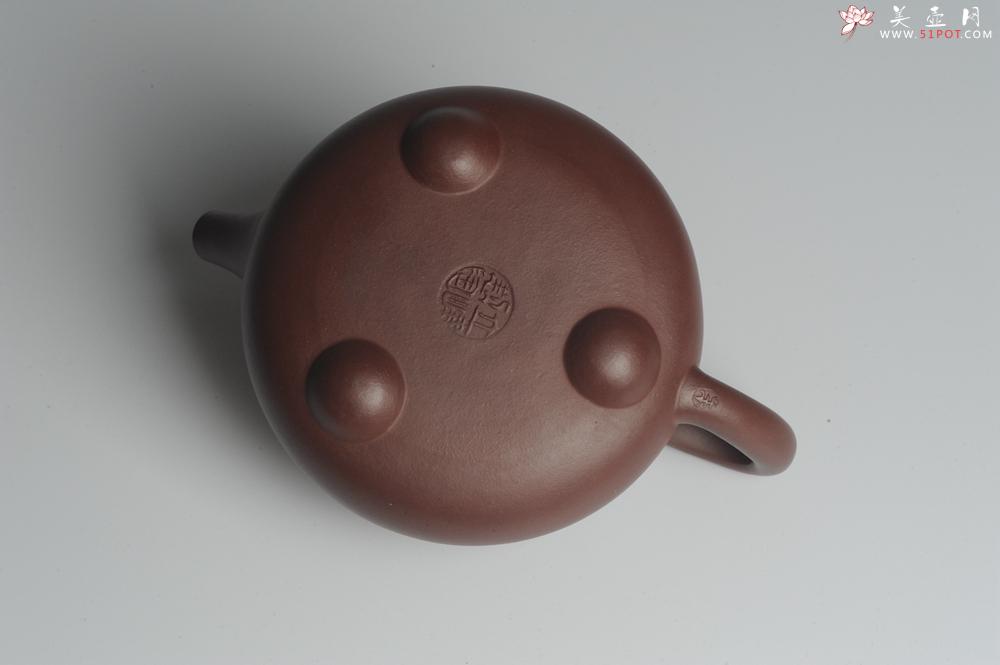 紫砂壶图片：美壶特惠 深丛隐孤芳 经典平盖小石瓢 满瓢（景舟石瓢）装饰菊花 泥料超好高档包装 做工灰常精致 - 美壶网