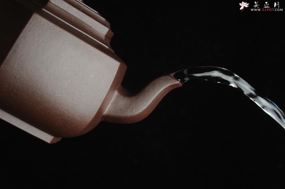 紫砂壶图片：美壶特惠 精致全手工六方雪华 泥料超好 - 美壶网