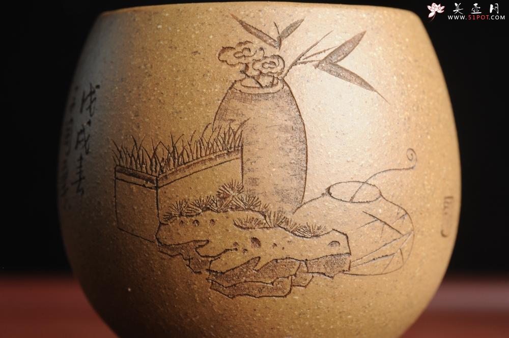 紫砂壶图片：精品紫砂杯 私人定制 紫泥粉段泥 清供文气 手感特扎实 茶人醉爱 每个都不一样 - 美壶网