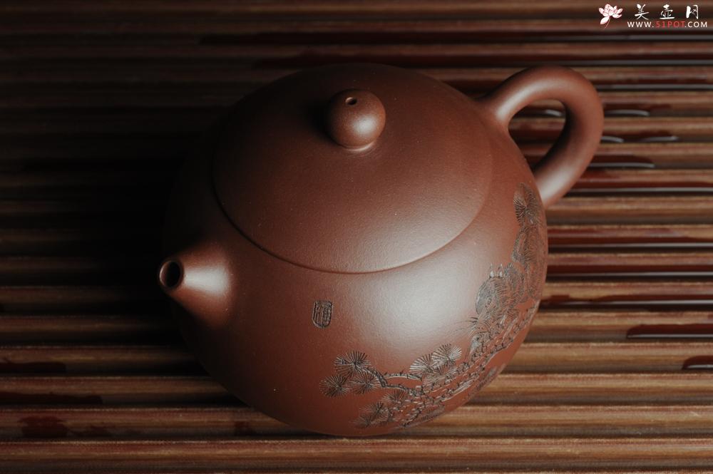 紫砂壶图片：美壶福利特惠 精工西施 精刻松鼠 - 美壶网