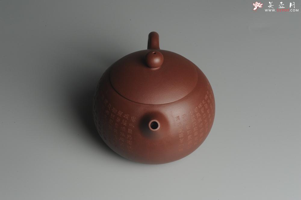 紫砂壶图片：美壶福利特惠 精工心经西施 饱满圆润 陈俊儒即兴装饰 - 美壶网